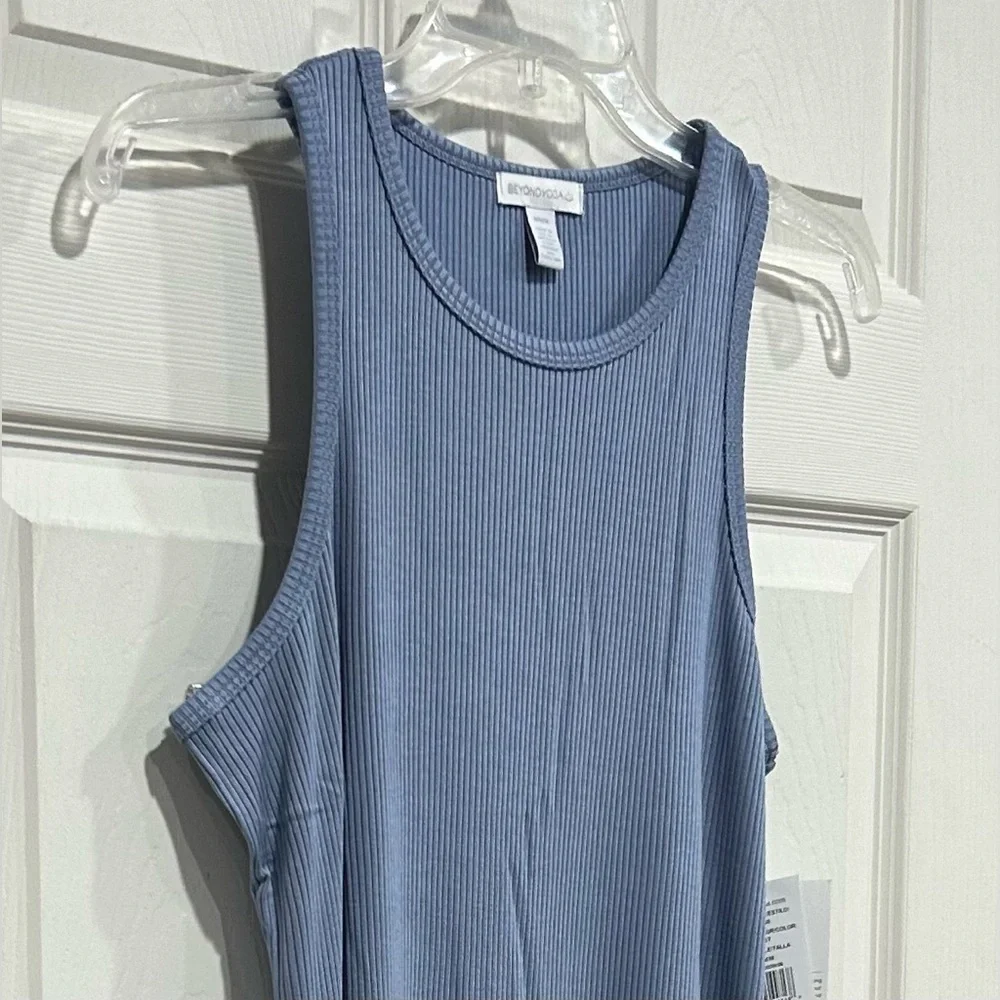 Beyond Yoga Women's XL Formation Tank Dress Blue NWT Midi Racerback